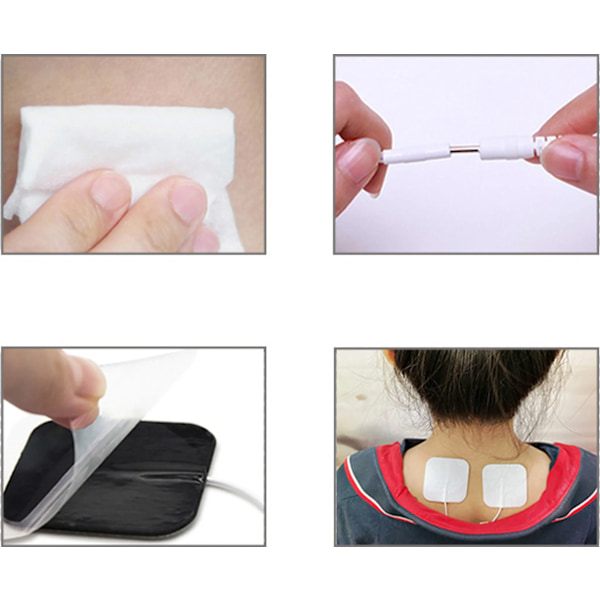 10 stk elektrodestimulerende massasje pads