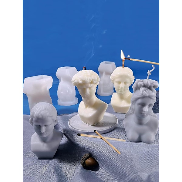 Silikonlysform, 3D byste statueform