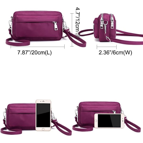 Mobiltelefon Skulderveske Damer Liten Messenger Bag