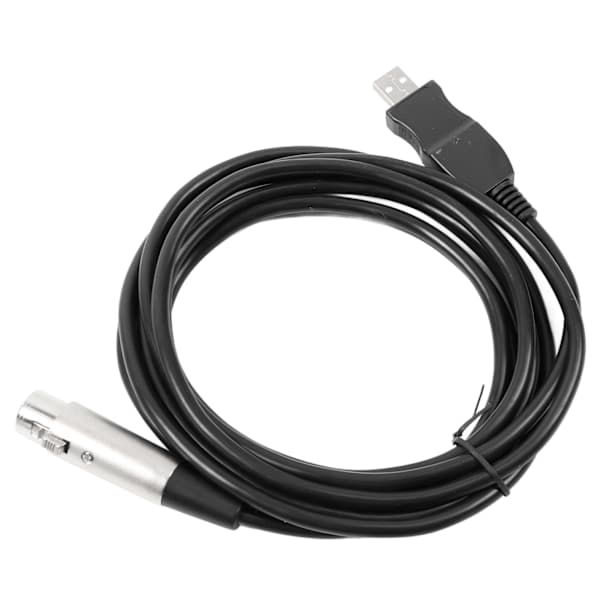 USB til XLR Mikrofonkabel - Profesjonell Stabil Innspillingskonverteringskabel for PC, 3m/9.8ft