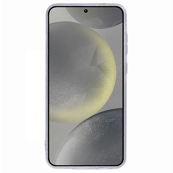 Skal för Samsung Galaxy S25 PC TPU Skyddande Mobilskal Lasergraverat Blommönster - AH12
