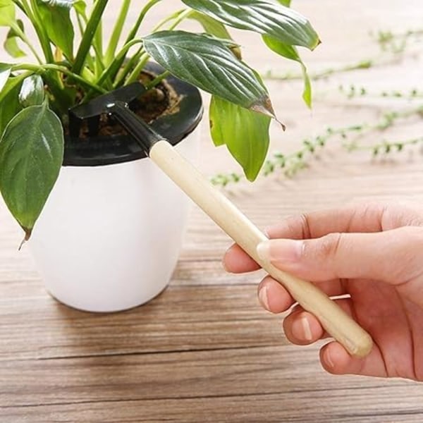 Mini Järnspade Plantering Lös Jord Tre-Delad Trädgårdsverktygssats