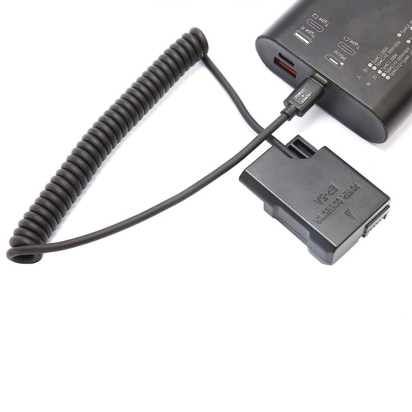 En-el14 Dummy-akku USB-C -kytkinsovitin Dummy-akkupari