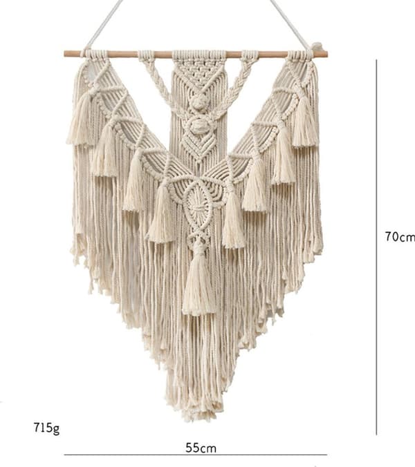 Veggteppe Veggdekor Boho Chic Boho Vevd Husdekor