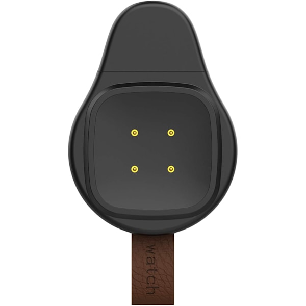 Rejse-venlig bærbar trådløs magnetisk USB-opladerbase til smartwatch black