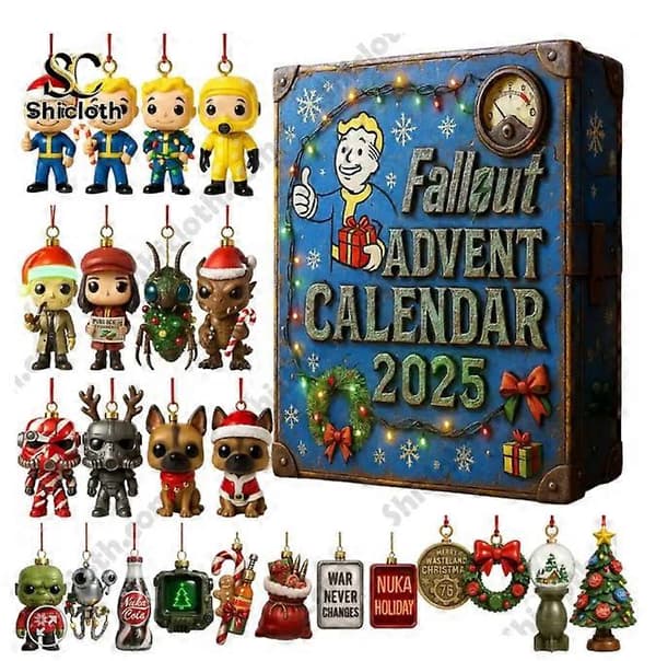 Fallout Adventskalender Blind Box, Juletrepynt, Akrylanheng