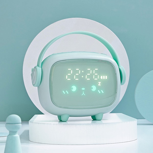 Vekkerklokke, LED-lys, intelligent ladevekkerklokke blue
