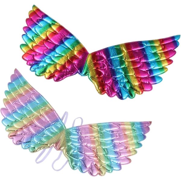 2 stk Vinger Rainbow Angel Kostyme Unicorn Kostyme Halloween