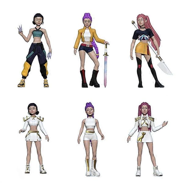 Anime Kpop Demon Hunters Figurmodell Leke - Tegneseriespill Samleobjekter, Skrivebordsdekorasjon 5 stk C 5pcs C