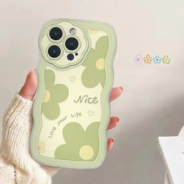 iPhone 15 Pro -kuori, tarkat linssinleikkaukset, sarjakuvakuvioinen TPU-suojapuhelinkotelo