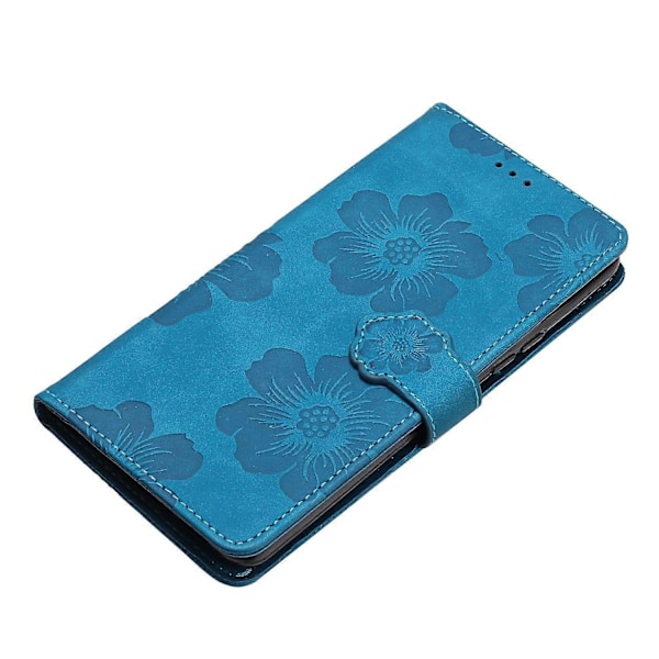 Blomstrende blomster flip læder telefoncover til iPhone 16 Pro Max
