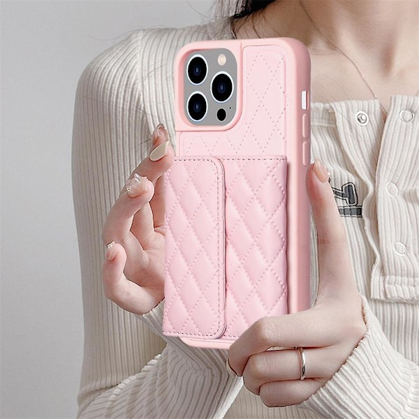 Rombiskt Läderfodral för iPhone 15 Pro