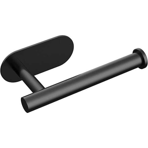 WC-paperiteline, itseliimautuva, SUS 304 ruostumaton teräs, seinään asennettava WC-paperiteline kylpyhuoneeseen, WC:hen, keittiöön - Ei porausta Black