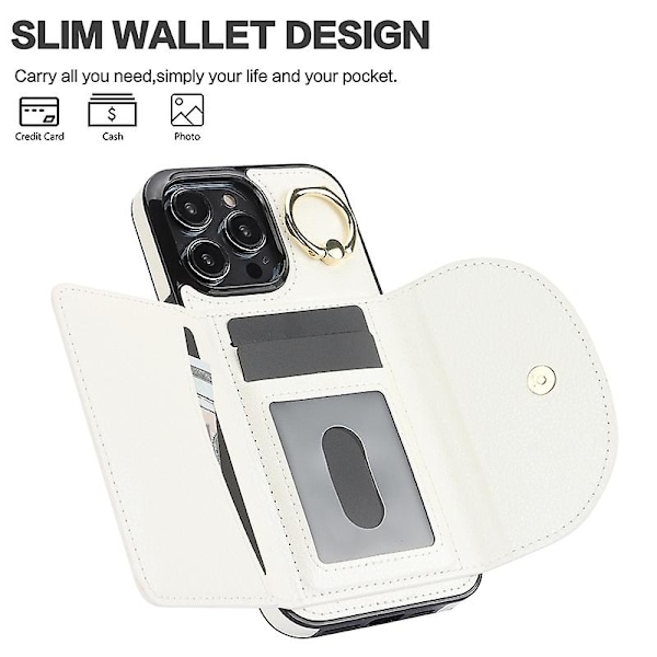 Ring Kort Taske Telefon Cover Til iPhone 13 Pro
