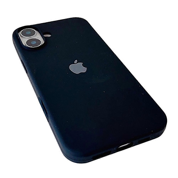 Stødsikkert silikonecover til iPhone 16 Plus - Sort