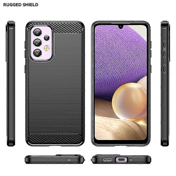 Borstat Kolfiber TPU Skal för Samsung Galaxy A33 5G
