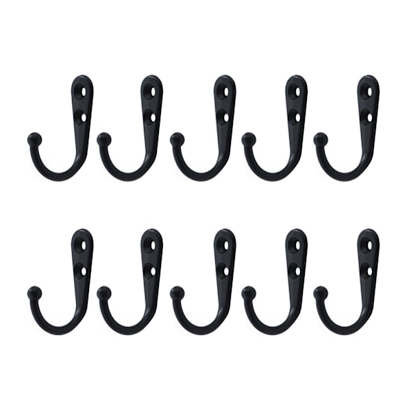 Väggkrokar med skruvar 10-pack