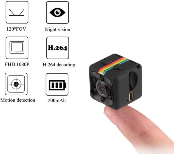 Dold Kamera Mini Kamera HD Trådlös Liten