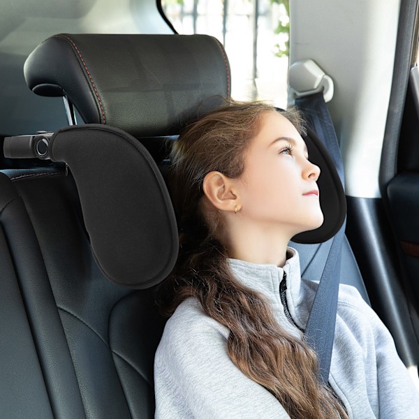Kolmiakselinen säädettävä autotarvike, auton niskatuki black