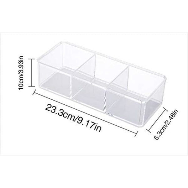 Makeup organizer badeværelsesskab med 3 rum