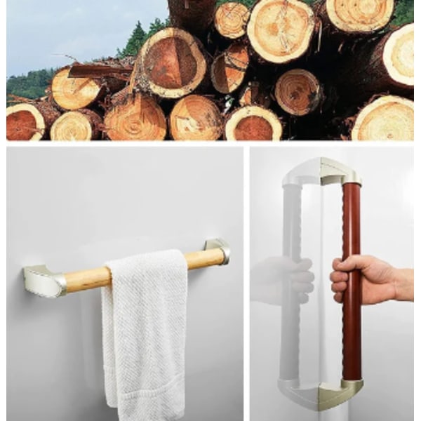 WC-tuki, esteetön, massiivipuukahva, vanhuksille ja vammaisille