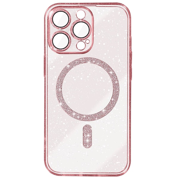 Deksel for iPhone 15 Pro MagSafe Glitter