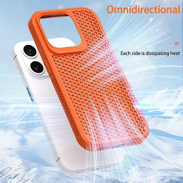 iPhone 12 Pro Max -kuori PC+TPU Lämmönpoisto Matkapuhelin Kotelo