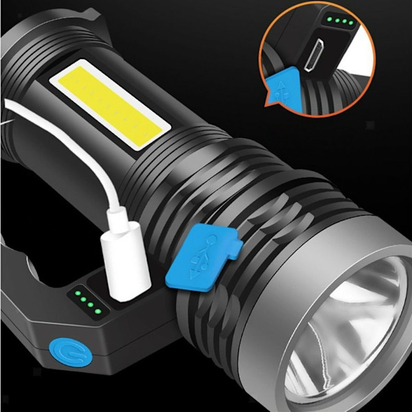 Genopladelig håndholdt spotlight, LED håndholdt spotlight