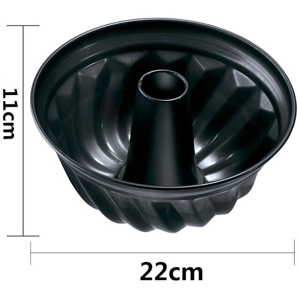 2-delt Bagningspande Ringkageforme med Non-Stick Belægning