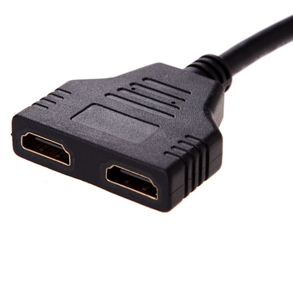 1 in 2 ut 1080P HD hane till dubbla hona splitteradapterkabel
