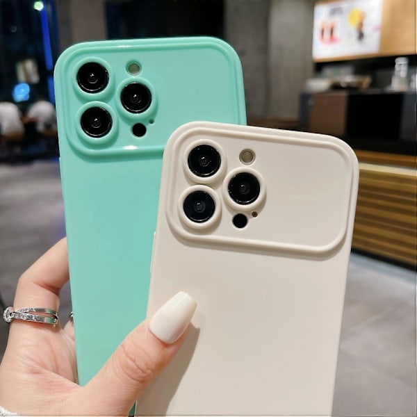 Matt TPU-skal för iPhone 15 Pro Max, reptåligt, stöttåligt mobilskal