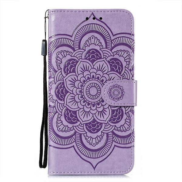 Mandala Läder Telefonfodral För iPhone 15 Pro
