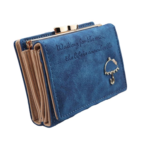 Plånbok Trifold Design Kortförvaring Konstläder Vikbar Plånbok