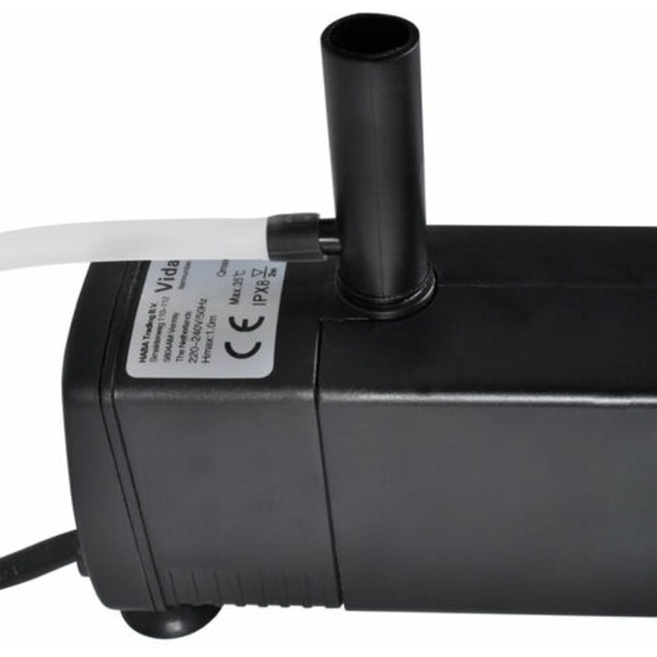 Akvaariosuodatinpumppu aktivoituun hiileen 600 l/h