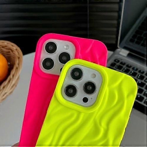 Caseative Skal för iPhone 14 Pro Max, Plisserad Vatten Ripple Krom Vågmönster Mjukt Kompatibelt med iPhone Skal