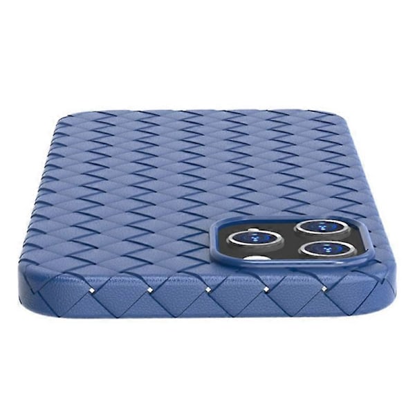 Vävt Textur Skal för iPhone 15 Pro Max Mjuk TPU Värmeavledande Skydd