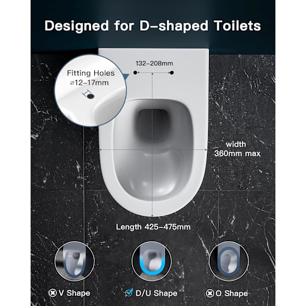 Toiletlåg, toiletsæde, tilbehør til toiletsæde