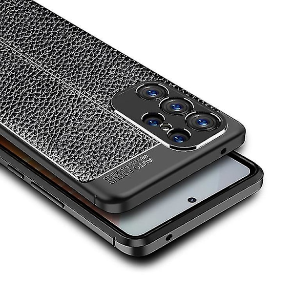 För Samsung Galaxy S23 Ultra 5g Litchi Textur Stötsäkert TPU Mobilskal