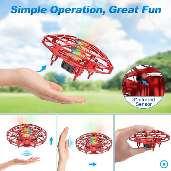 Mini UFO Drone Børn Fly RC Helikopter Legetøj