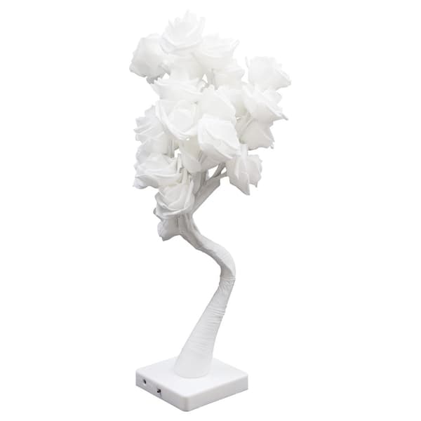 LED Bordlampe Rose Form Blomstrende Rose Lampe