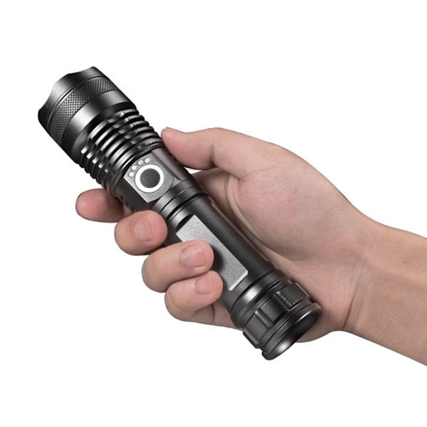 LED-ficklampa Militär Taktisk USB Laddningsbar