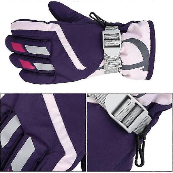 Lasten laskettelukäsineet (violetti)