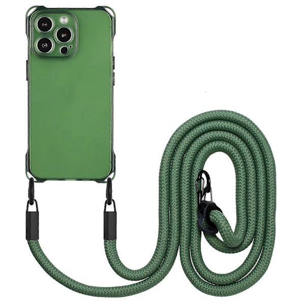 iPhone 14 Pro Max -puhelimen kotelo, joustava TPU-puhelinkuori ripustusnarulla