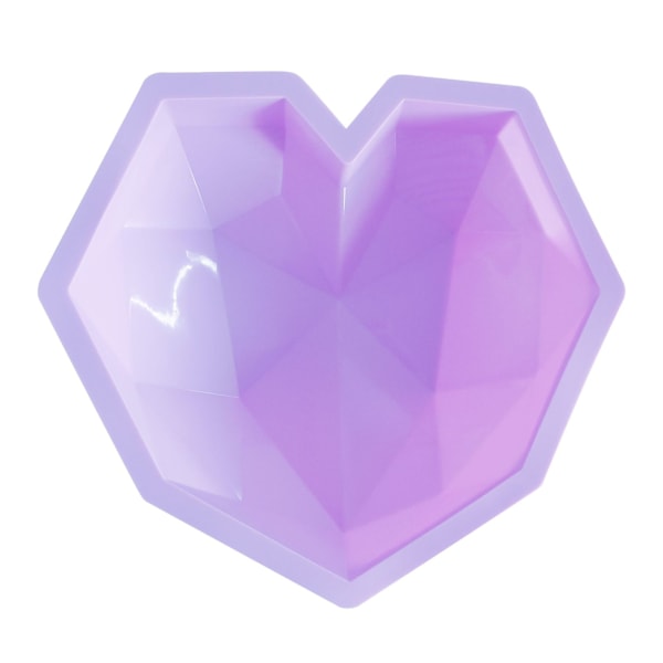 Silikone diamant hjerteformet bageform til kager blue