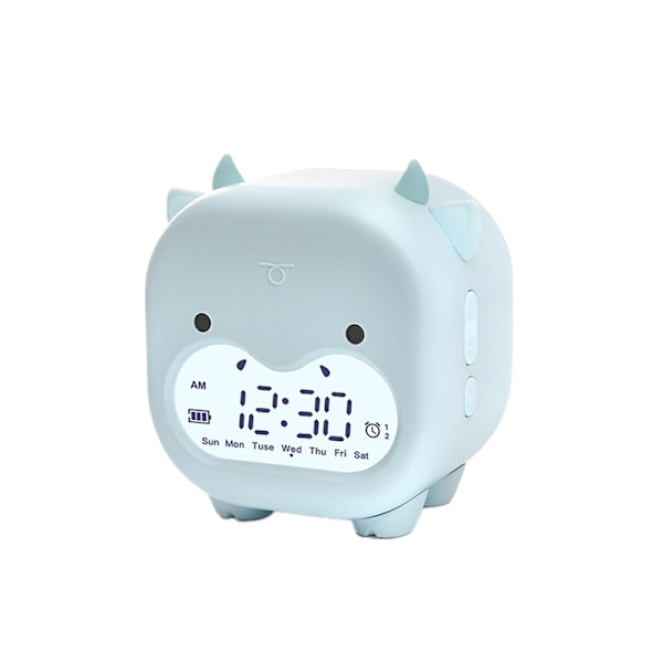 Dum Ko Intelligent Vækkeur USB Opladning LED Timing blue