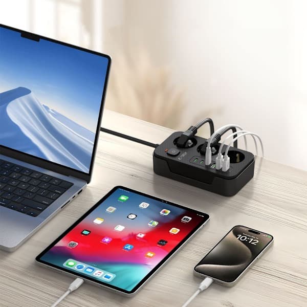 Protect 2 m Jatkojohto USB-C/USB-A:lla Musta