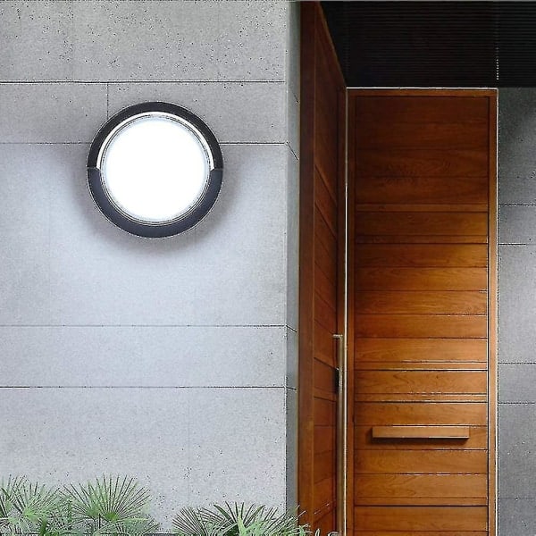 Modern Utomhus LED Vägglampa 12w Vattentät Ip65 Antracit