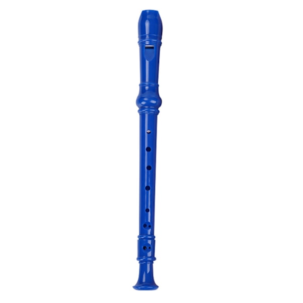 Plastik Musikk Instrument Sopran Blokkfløyte 8 Hull blue