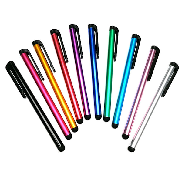10 st Multifärgade Metalliska Pekstift