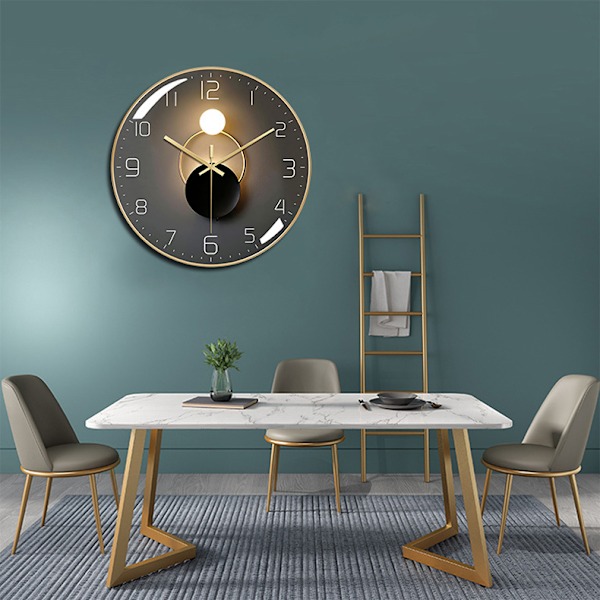 Modern Tyst Väggklocka 30cm Diameter Kvarts